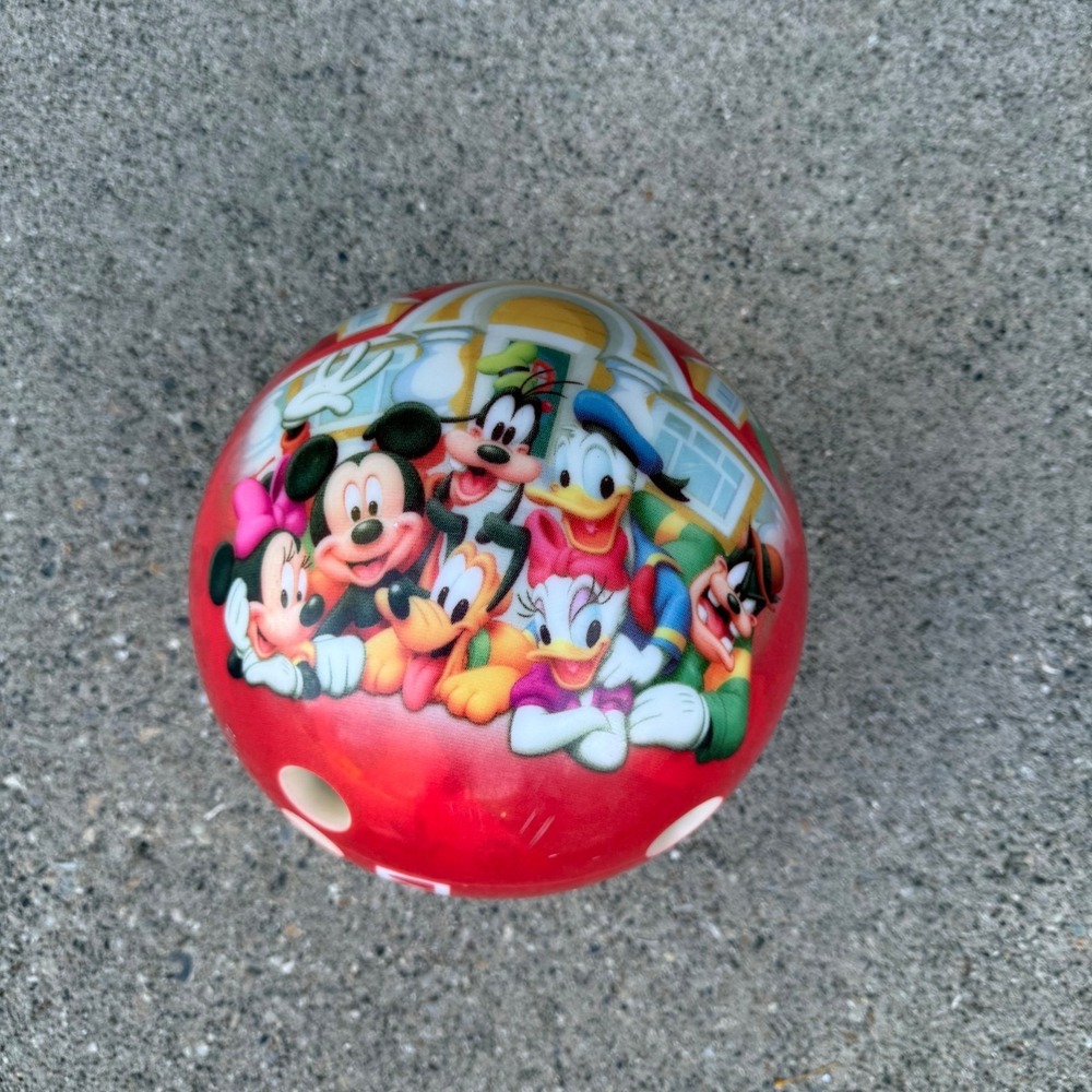 Disney Mickey and Friends Viz-A-Ball Bowling Ball 14lb w/Case Made in USA